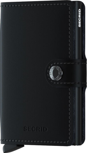 Secrid Miniwallet lommebok m/kortholder matt svart Secrid Miniwallet lommebok m/kortholder matt svart