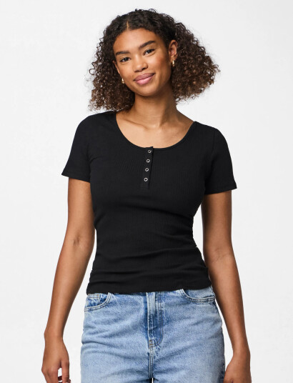 Pieces Pckitte Ss Top Jrs Noos Bc Black M