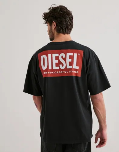 Diesel T Boxt Bisk T Shirt T skjorte med trykk Svart Diesel T Boxt Bisk T Shirt T skjorte med trykk Svart