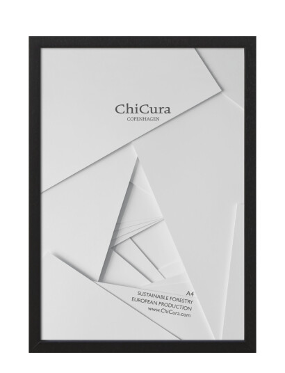 ChiCura Wooden Frame A4 Glass Black 21X29.7CM ChiCura Wooden Frame A4 Glass Black 21X29.7CM