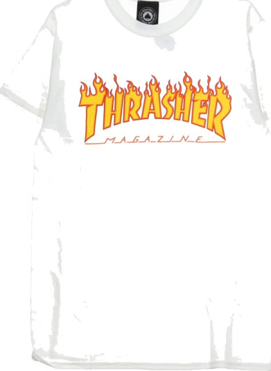 Thrasher Herre Topper Hvit L,