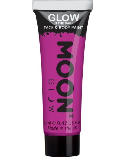 Lilla Glow in the Dark Ansiktog Kroppsmaling 12 ml