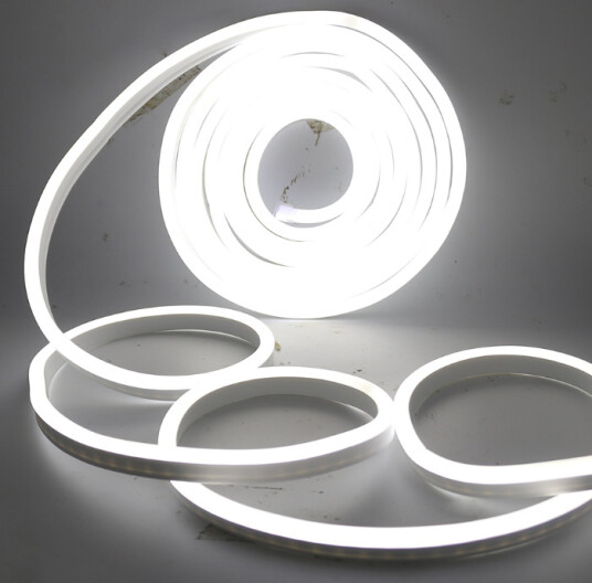 Ledlife 8x16 Kaldhvit Neon Flex LED 8W pr. meter 24V DC IP67 Kulør : Kald