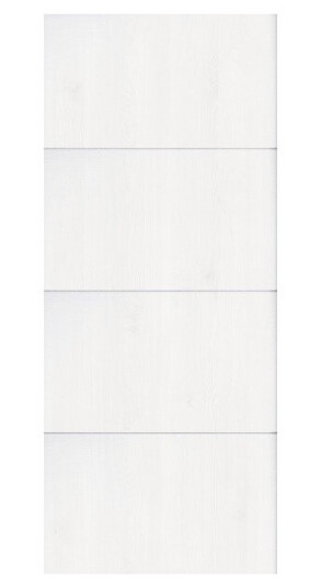 Flexislide Skyvedørsfronter luna 102cm white oak structure