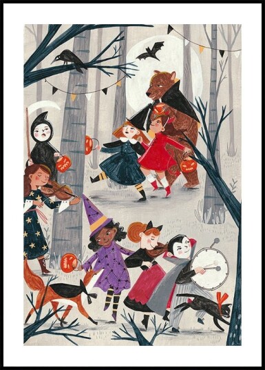 Halloween parade Poster Plakat / 40x50cm