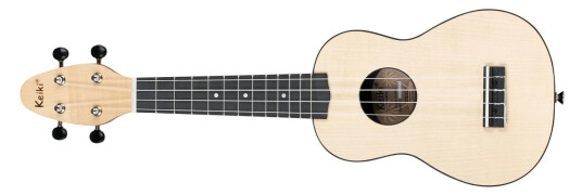 Ortega Guitars Ortega K2-Map-L Keiki Soprano Ukulelepakke, Maple, Lefthand