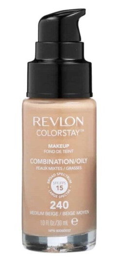 Revlon Colorstay Foundation 240 Medium Beige 30ml med SPF 15 for Kombinert og Fet Hud