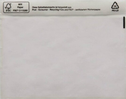 Head Dokumentlomme 161034500 C5 Transparent Med Selvklebende 250 Stk