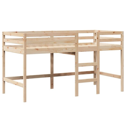 Køyeseng med stige og tak 90x190 cm heltre furu 3282068