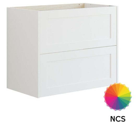 Dansani Inzo Classic Ramme Servantskap 2 Skuff B60 120xh64xd44cm Hvit Matt/ncs Farge / 80cm