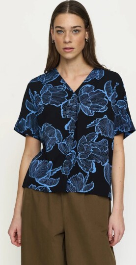 Soft Rebels Srhanni Ss Blouse Blue S