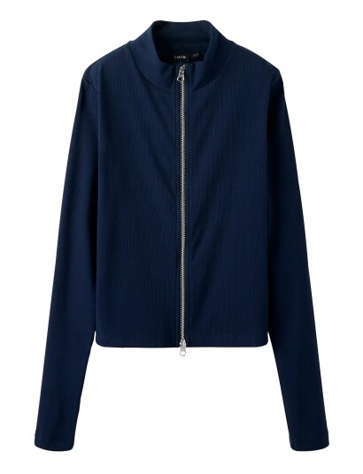 LMTD Nlfhinaja Ls Short S Zip Cardigan Navy 146 152 LMTD Nlfhinaja Ls Short S Zip Cardigan Navy 146 152