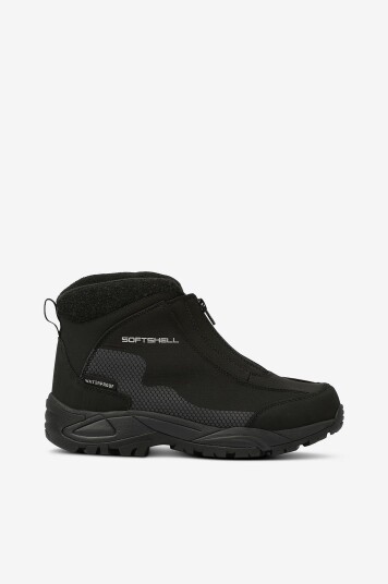 Network Boots i softshell Svart
