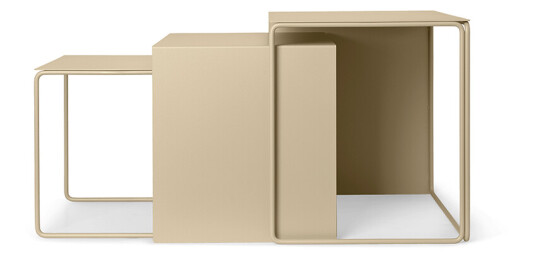 ferm LIVING Cluster Settbord cashmere, 3 deler