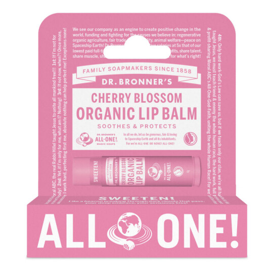 Dr. Bronner's Dr Bronners Cherry Blossom Organic Lip Balm