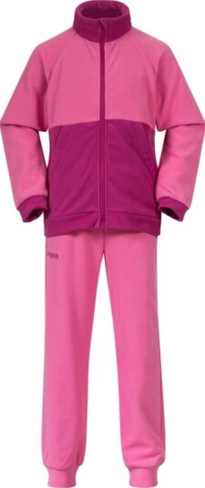 Bergans Kids' Smådøl V5 Longzip Set 92, Ibis Rose/Fandango Purple Bergans Kids' Smådøl V5 Longzip Set 92, Ibis Rose/Fandango Purple