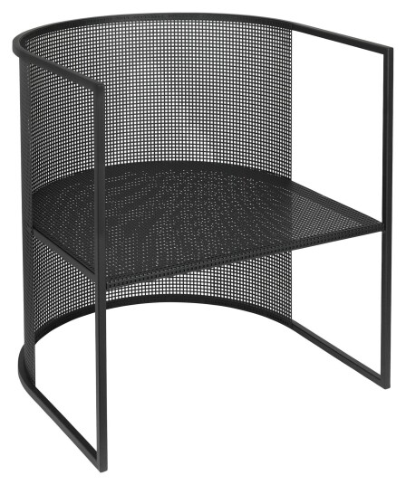 Kristina Dam Studio Bauhaus Lounge stol, Sort