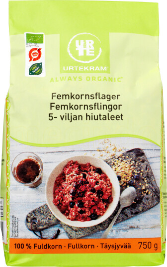 Urtekram Femkornsflak Ø 750g