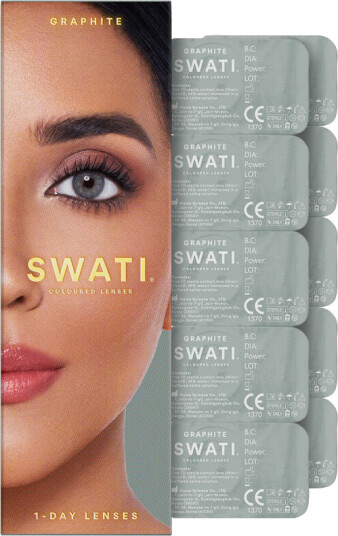 SWATI Cosmetics Graphite 1 Day Lenses