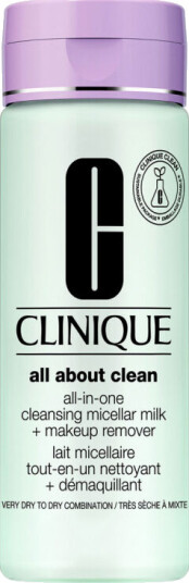 Clinique All-in-One Cleansing Micellar Milk + Makeup Remover Skin Type 1 & 2 200ml