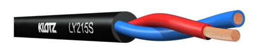 Klotz Ly215 Twinaxial Speaker Cable Svart 2x1.5 10m