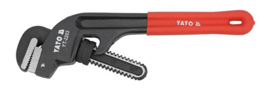 Yato Yt-2206, Sort, Rød, Amerikansk Pipenøkkel, Rød, 10 Cm, Polyvinylklorid (Pvc), Støpejern, Kull Stål