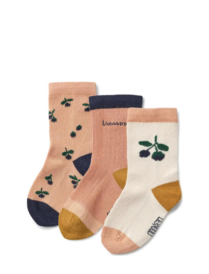Liewood Silas Socks 3-Pack - Multi/patterned - 17/18