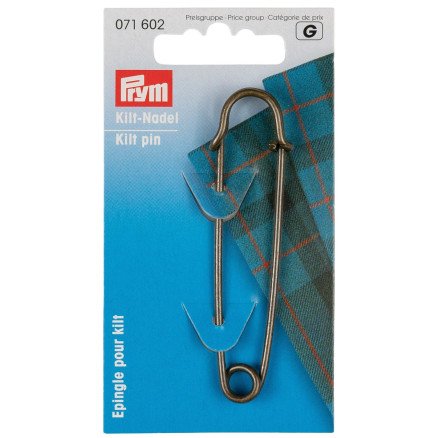 Prym Kiltnål Antikk Messing 76mm 1 stk Prym Kiltnål Antikk Messing 76mm 1 stk