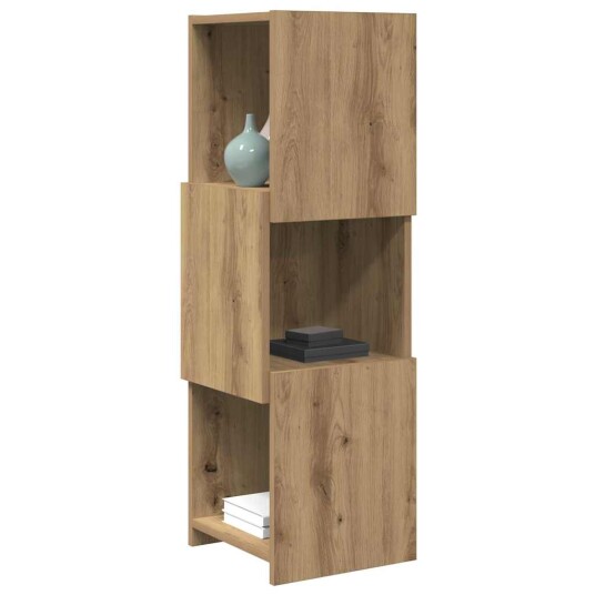  Hjørneskap Hvit 30,5x30x95cm Konstruert tre
