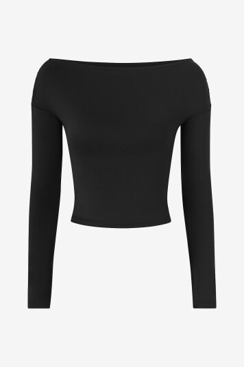 Gina Tricot Topp Off Shoulder Svart