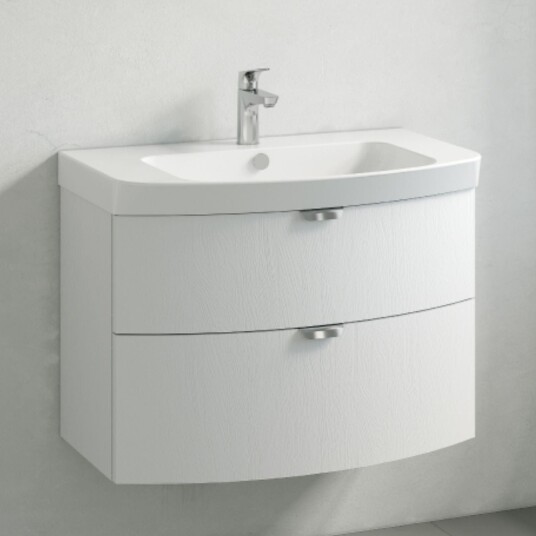 Macro Design Heart 2-skuff Servantskap med 600/800 Servant Hvit eik / 80x45cm Macro Design Heart 2-skuff Servantskap med 600/800 Servant Hvit eik / 80x45cm