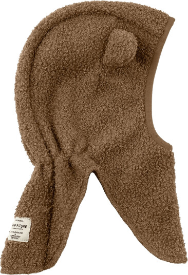 MINI A TURE Matjeffi Teddyfleece Balaclava. Grs Brown 0 6M