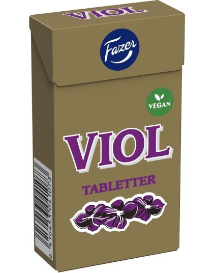 Fazer Viol Tabletter Pastilleske med Fiolsmakende Pastiller