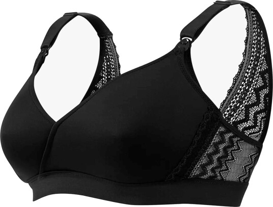 Cache Coeur SERENA Gravid /amme bh Black 85C/D