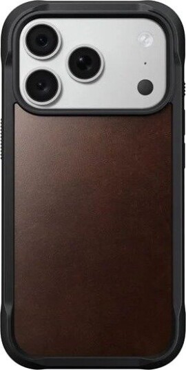 Nomad Rugged Leather Case - rustic brown (Horween) - iPhone 18 Pro/17 Pro