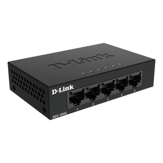D-Link DGS-105GL 5 Port Gigabit Metal Unmanaged Desktop Switch (790069458576) D-Link DGS-105GL 5 Port Gigabit Metal Unmanaged Desktop Switch (790069458576)