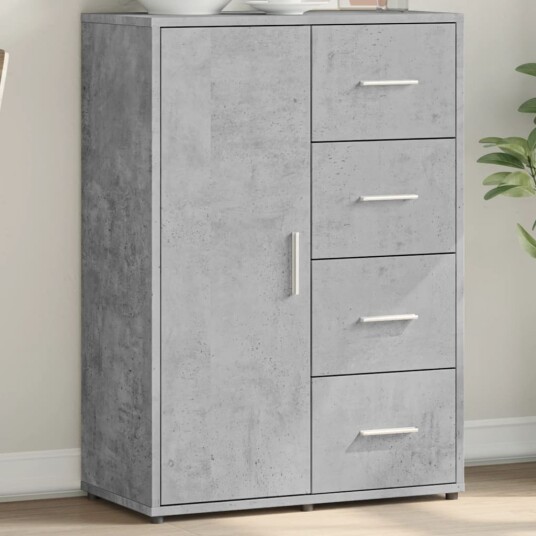 Skjenk betonggrå 60x31x84 cm konstruert tre 8721012494114