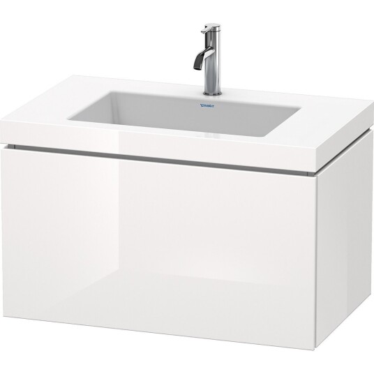 Duravit L-Cube Servantskap m/1 skuff 800x500x480 mm Hvit Høyglans Lakk