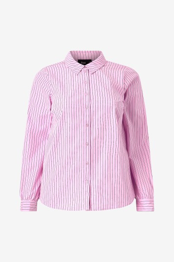 Zizzi Skjorte mSoline L/S Shirt Rosa