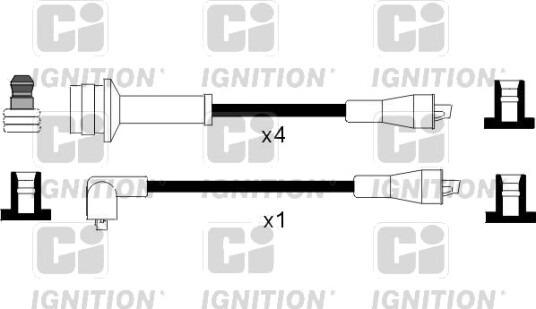 Tennplugg kabelsett QUINTON HAZELL XC1107