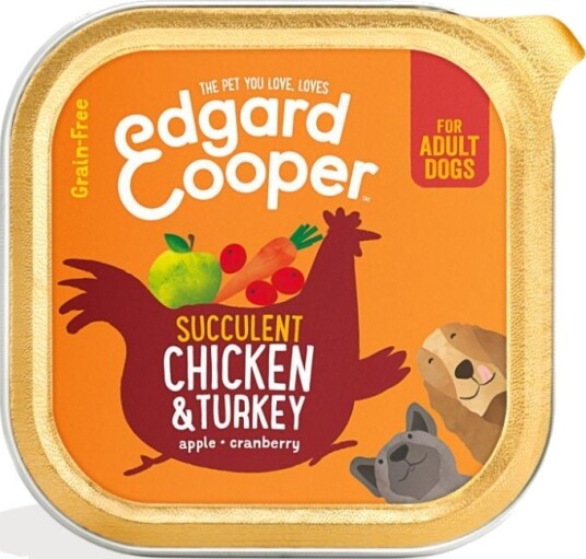 Edgard & Cooper Våtfor til Hund 300 g - Kylling & Kalkun til Voksne Edgard & Cooper Våtfor til Hund 300 g - Kylling & Kalkun til Voksne