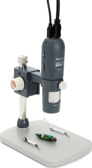 Celestron Microdirect 1080P, Digitalt, Grå, 220X, 10X, Led, Hvit