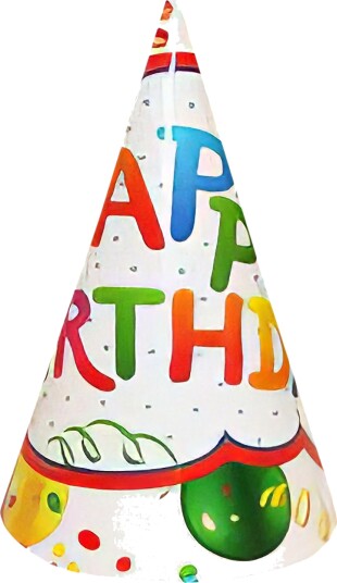 Inter Agenturer Ab Partyhatter Happy Birthday 4-pakning 39990