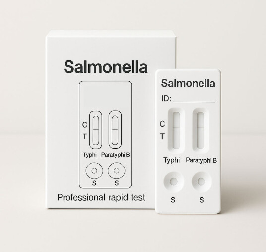 Quicktest Sverige Salmonella Typhi & Paratyphi Antigen Kombinasjonstest 10 pakning – Profesjonell bruk