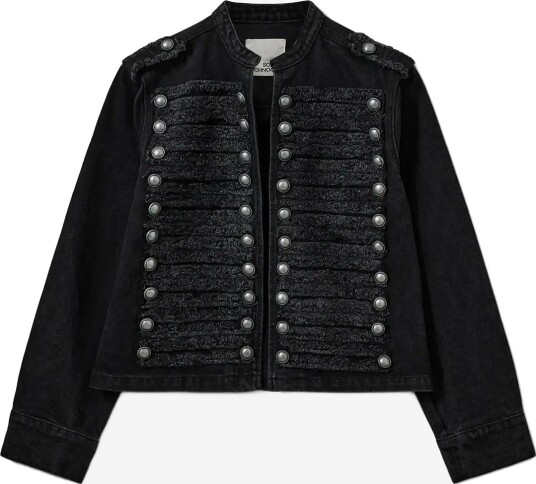 Sofie Schnoor Valettesw Denim Hussar Jacket   WASHED BLACK   34