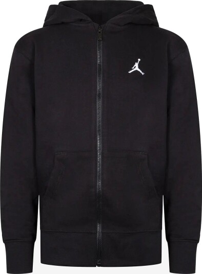 Jordan Brooklyn Full Zip Hoodie   BLACK   158/170