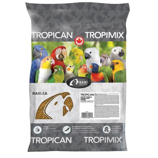 Tropican fullfÃ´rpellets parakitter