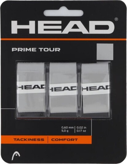 Head Prime Tour (Overgrip), Tennis greptape Grey