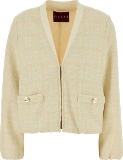 Gucci Dame Strikkevarer Beige S, Gucci Dame Strikkevarer Beige S,