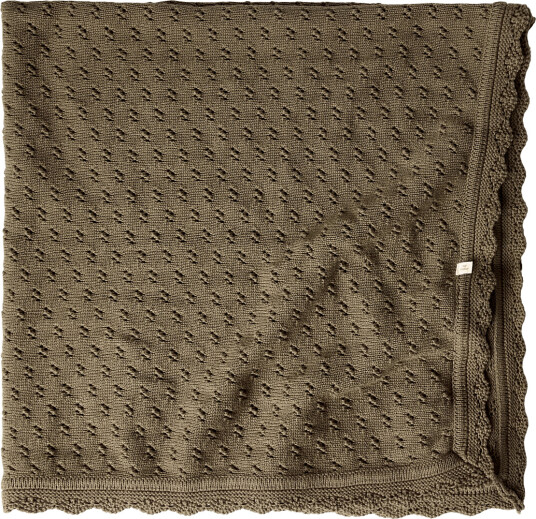 Lil"Atelier Nbnnilio Knit Blanket Lil Khaki green ONE SIZE
